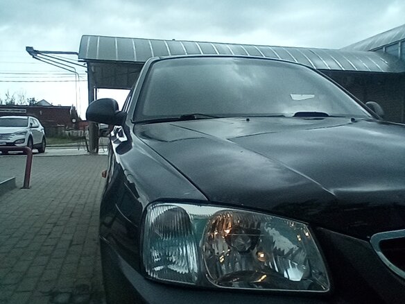 2004 Hyundai Accent ТагАЗ II, серый, 270000 рублей - вид 9