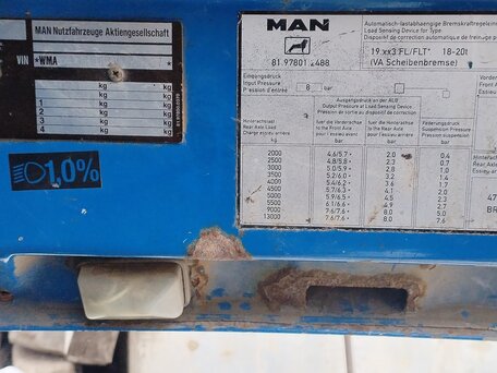 1996 MAN F 2000, синий, 350000 рублей, вид 3