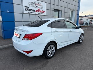 2014 Hyundai Solaris I Рестайлинг, белый, 875000 рублей, вид 4