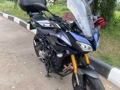 2016 Yamaha MT-09 Tracer (FJ-09), синий, 820000 рублей, вид 2