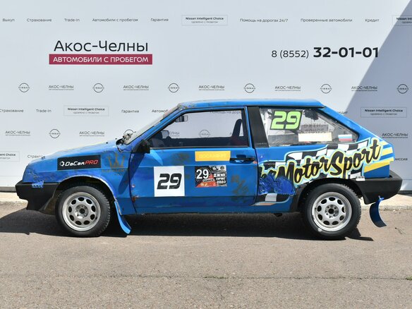 1996 Lada (ВАЗ) 2108, синий - вид 1