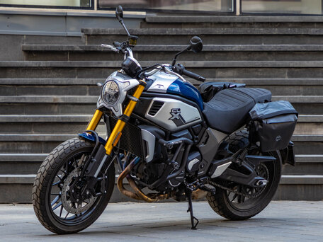 2022 CFMoto 700CL-X Heritage, синий, 599000 рублей, вид 2
