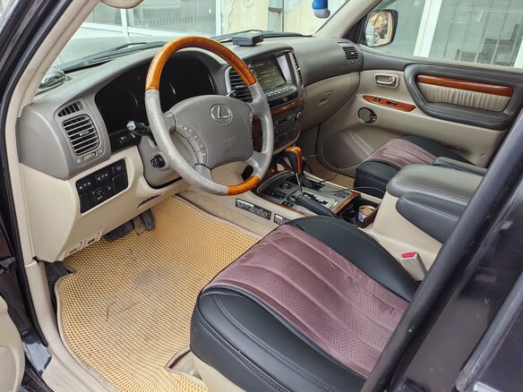 2004 Lexus LX 470 II Рестайлинг, чёрный, 2850000 рублей - вид 6
