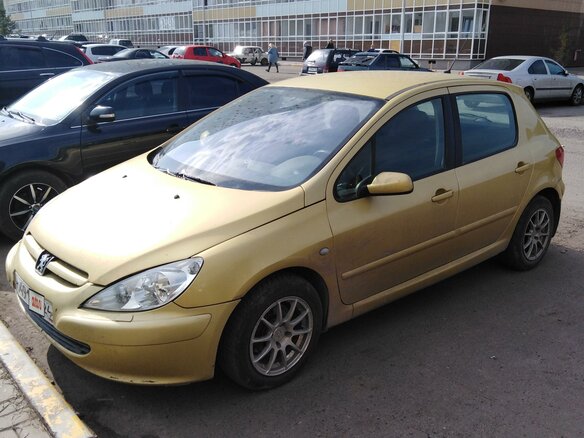 2003 Peugeot 307 I, золотистый, 410000 рублей