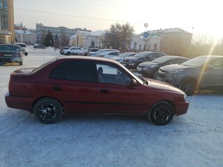 2004 Hyundai Accent ТагАЗ II, красный, 275000 рублей, вид 3