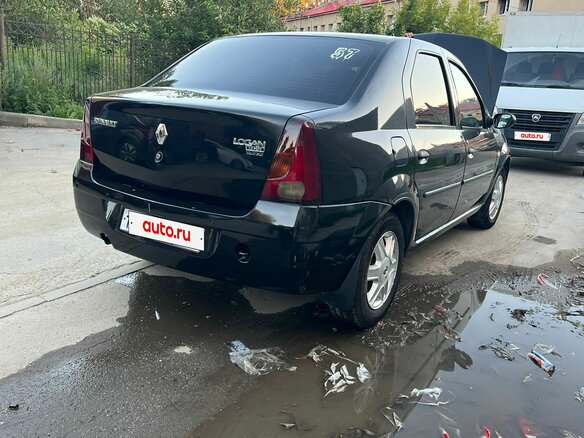 2009 Renault Logan I, чёрный, 390000 рублей - вид 2