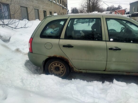 2011 Lada (ВАЗ) Kalina I, зелёный, 105000 рублей - вид 3