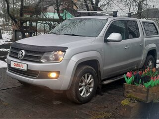 2013 Volkswagen Amarok Double Cab full-time I, серебристый, 1440000 рублей, вид 4