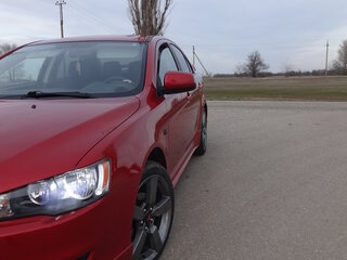 2008 Mitsubishi Lancer X, красный, 1200000 рублей, вид 2