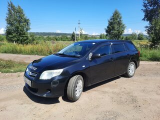 2008 Toyota Corolla Fielder X (E140, E150), чёрный, 850000 рублей, вид 1