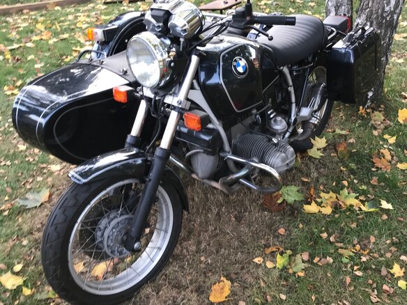 1993 BMW R 100 R, синий
