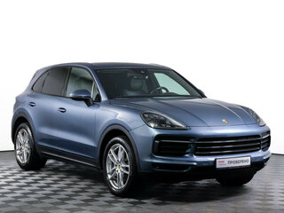 2018 Porsche Cayenne III, голубой, 4864000 рублей, вид 3
