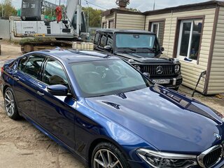 2018 BMW 5 серии 530d xDrive VII (G30/G31/G38), синий, 4150000 рублей, вид 3