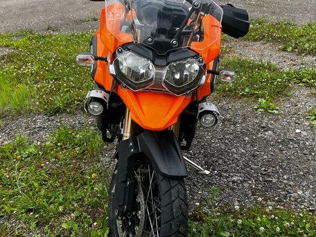 2015 Triumph Tiger 1200, оранжевый, 1010000 рублей, вид 5