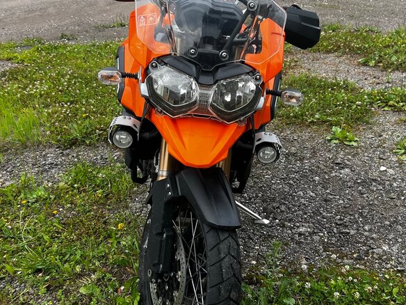 2015 Triumph Tiger 1200, оранжевый, 1010000 рублей - вид 4