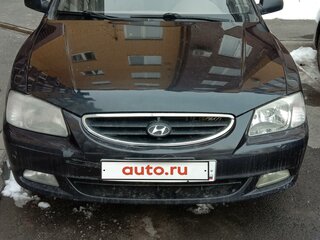2007 Hyundai Accent ТагАЗ II, чёрный, 320000 рублей, вид 1