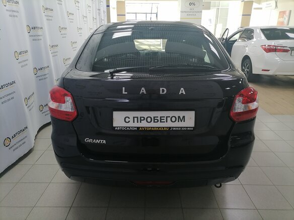 2019 Lada (ВАЗ) Granta I Рестайлинг, чёрный - вид 3