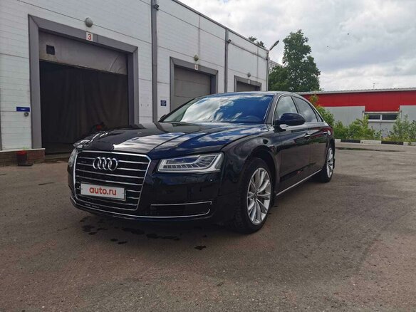 2016 Audi A8 Long III (D4) Рестайлинг, чёрный