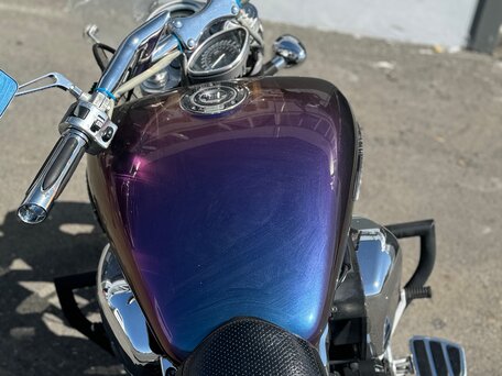 2002 Yamaha XV 1700 Warrior, фиолетовый, 830000 рублей, вид 4