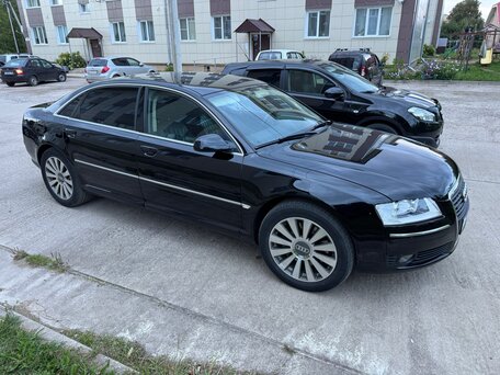 2005 Audi A8 Long II (D3) Рестайлинг, чёрный, 1525000 рублей, вид 2