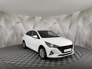 2021 Hyundai Solaris II Рестайлинг, белый, 1335550 рублей, вид 3