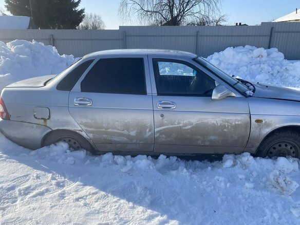 2008 Lada (ВАЗ) Priora I, серый, 110000 рублей - вид 2