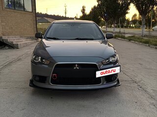2014 Mitsubishi Lancer X Рестайлинг, серый, 810000 рублей, вид 4
