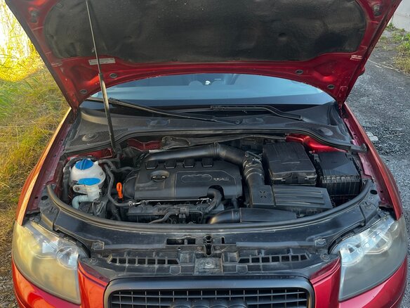 2007 Audi A3 II (8P) Рестайлинг 1, красный, 550000 рублей - вид 2