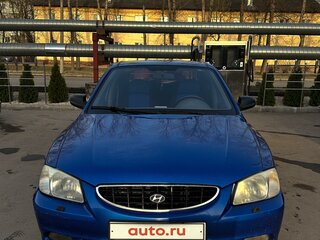2002 Hyundai Accent ТагАЗ II, синий, 350000 рублей, вид 1