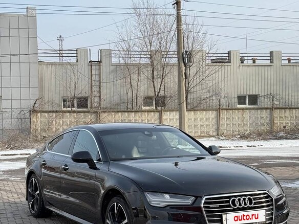 2016 Audi A7 I (4G) Рестайлинг, чёрный - вид 3