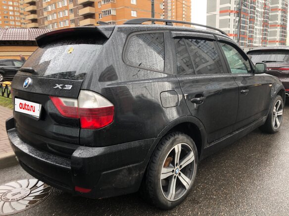 2007 BMW X3 25i I (E83) Рестайлинг, чёрный, 977000 рублей - вид 2