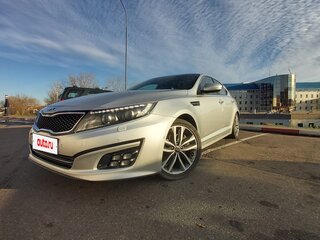 2014 Kia Optima III Рестайлинг, серебристый, 1175000 рублей, вид 3