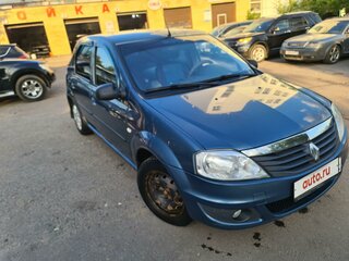 2012 Renault Logan I Рестайлинг, синий, 550000 рублей, вид 2