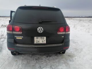 2008 Volkswagen Touareg I Рестайлинг, чёрный, 1000150 рублей, вид 2