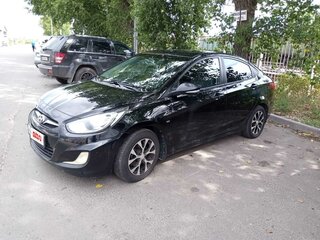 2012 Hyundai Solaris I, чёрный, 750000 рублей, вид 1