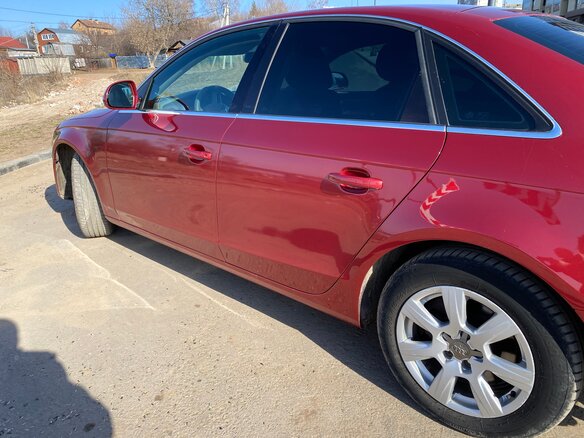 2008 Audi A4 IV (B8), красный, 825000 рублей - вид 6