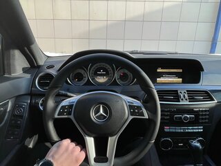 2012 Mercedes-Benz C-Класс 180 BlueEFFICIENCY III (W204) Рестайлинг, серебристый, 1530000 рублей, вид 2