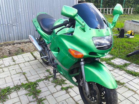 1996 Kawasaki ZZR 400, зелёный, 150000 рублей, вид 2