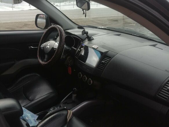 2008 Mitsubishi Outlander II, чёрный, 980000 рублей - вид 5