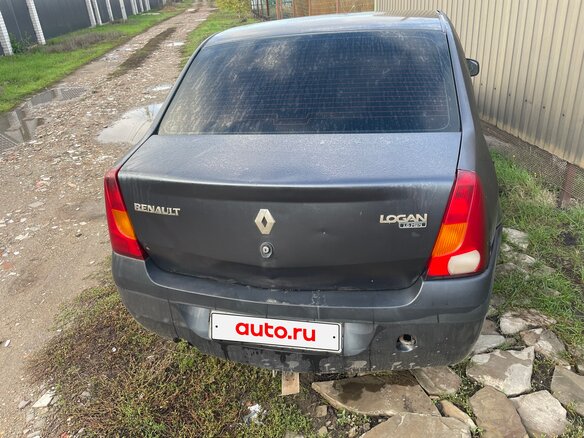 2007 Renault Logan I, серый, 150000 рублей - вид 6