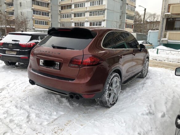 2011 Porsche Cayenne Diesel II (958), коричневый, 4550000 рублей - вид 6