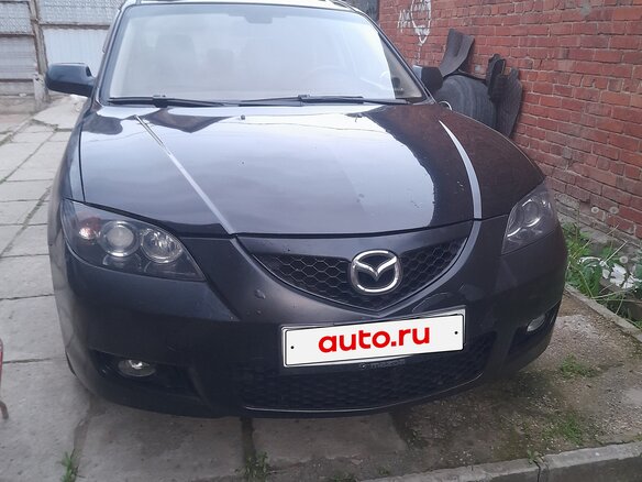 2008 Mazda 3 5-speed I (BK) Рестайлинг, чёрный, 650000 рублей