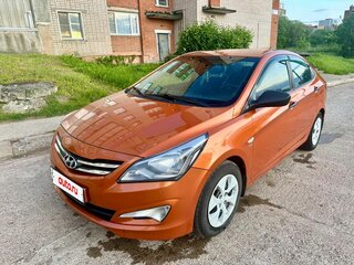 2015 Hyundai Solaris I Рестайлинг, оранжевый, 890000 рублей, вид 5