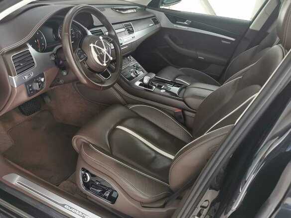 2016 Audi A8 Long III (D4) Рестайлинг, чёрный - вид 9