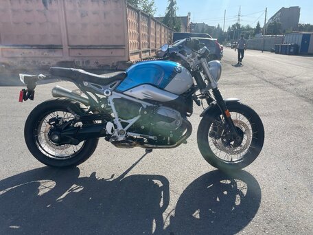 2021 BMW R Nine T Scrambler, синий, 1600000 рублей, вид 3
