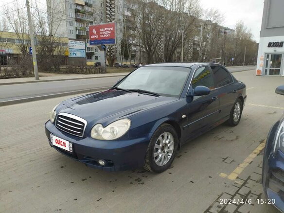 2006 Hyundai Sonata ТагАЗ IV (EF) Рестайлинг, синий, 250000 рублей