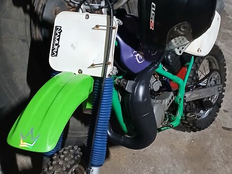 1997 Kawasaki KX 80, зелёный, 145000 рублей, вид 4