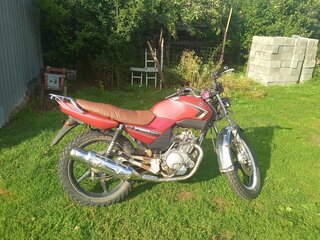 2013 Yamaha YBR125, красный, 100000 рублей, вид 2