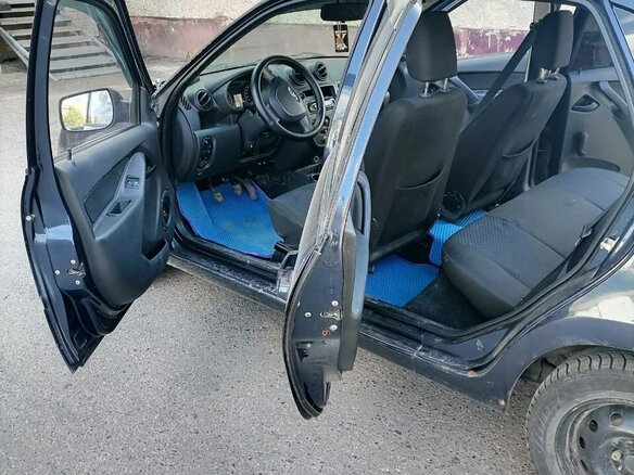 2012 Lada (ВАЗ) Granta I, синий, 340000 рублей - вид 6