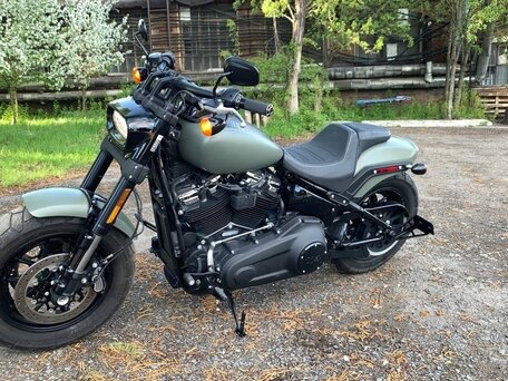 2021 Harley-Davidson Fat Bob, зелёный, 1700000 рублей, вид 5